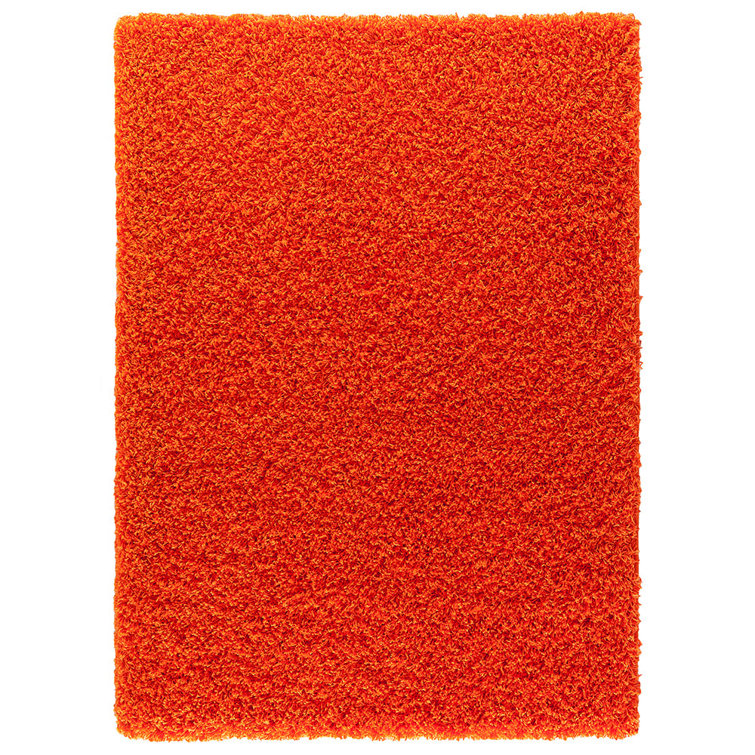 Latitude Run Blacfore Shaggy Orange Rug & Reviews Wayfair.co.uk